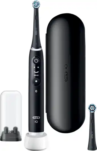 Coolblue Oral-B iO 6N Zwart + extra iO Gentle Care opzetborstel aanbieding