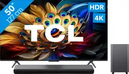 Coolblue TCL QLED 50C61B (2024) + soundbar aanbieding
