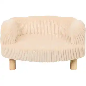 Action Teddy rib huisdierenfauteuil - taupe aanbieding