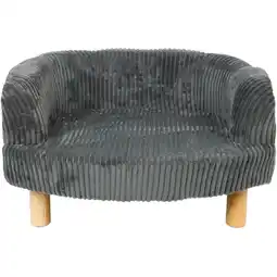 Action Teddy rib huisdierenfauteuil - antraciet aanbieding