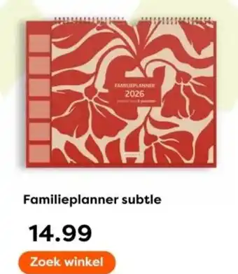 The Read Shop Familieplanner subtle aanbieding