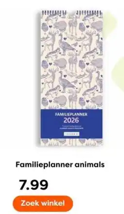 The Read Shop Familieplanner animals aanbieding