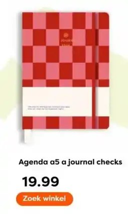 The Read Shop Agenda a5 a journal checks aanbieding
