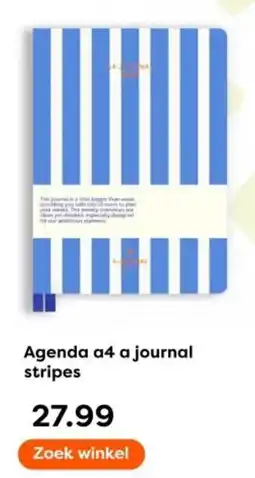 The Read Shop Agenda a4 a journal stripes aanbieding