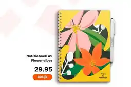 The Read Shop Notitieboek A5 Flower vibes aanbieding