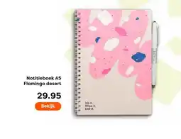 The Read Shop Notitieboek A5 Flamingo desert aanbieding