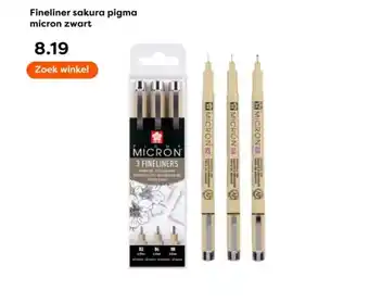 The Read Shop Fineliner sakura pigma micron zwart aanbieding