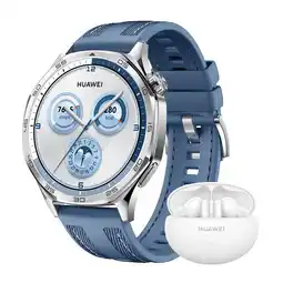 MediaMarkt Huawei Watch Gt5 46 Mm + Freebuds 5i (bundel) - Smartwatch Blauw aanbieding