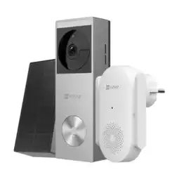 MediaMarkt Ezviz Bundle HP3 Pro + Ch1 Slimme Deurbel Zilver aanbieding