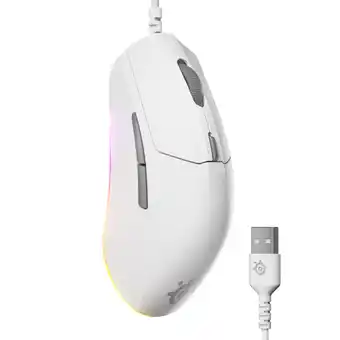 MediaMarkt Steelseries Rival 3 Gen 2 Gamingmuis Wit aanbieding
