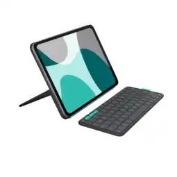 MediaMarkt Logitech Flip Folio Ipad Pro 11-inch (m4) Air (m2 En M3) (5e Generatie) Toetsenbordcase aanbieding