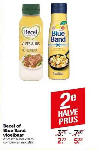 Coop Becel of blue band vloeibaar 450-750 ml aanbieding