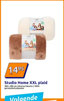 Action Studio Home XXL plaid aanbieding