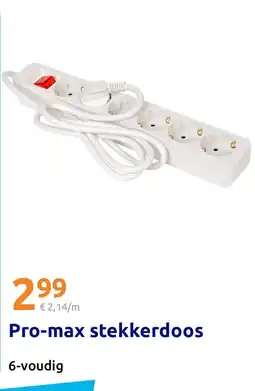 Action Pro max stekkerdoos aanbieding