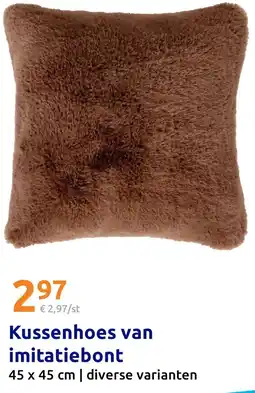Action Kussenhoes van imitatiebont aanbieding