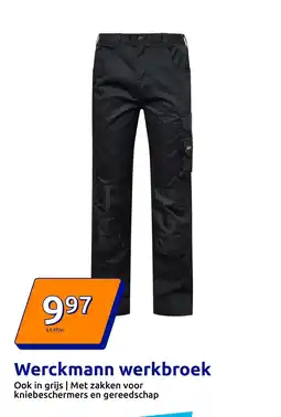 Action Werckmann werkbroek aanbieding