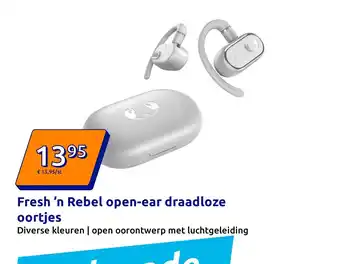 Action Fresh 'n Rebel open ear draadloze oortjes aanbieding