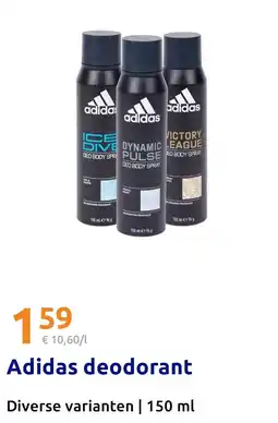 Action Adidas deodorant aanbieding
