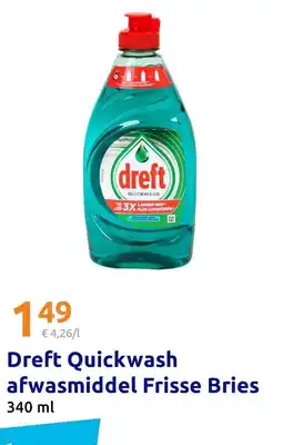 Action Dreft Quickwash afwasmiddel Frisse Bries aanbieding