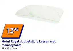 Action Hotel Royal dubbelzijdig kussen met memoryfoam aanbieding