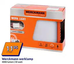 Action Werckmann werklamp aanbieding