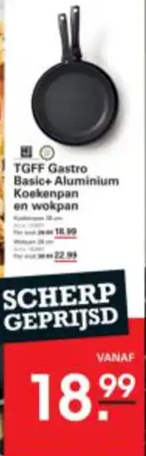 Sligro TGFF Gastro Basic+ Aluminium Koekenpan en wokpan aanbieding