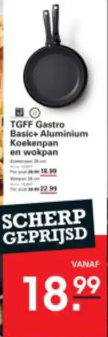 Sligro TGFF Gastro Basic+ Aluminium Koekenpan en wokpan aanbieding