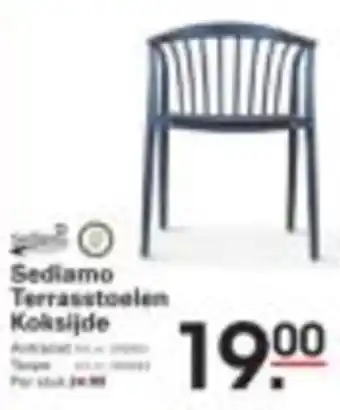 Sligro Sediamo Terrasstoelen Koksijde aanbieding