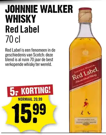 Dirck 3 Johnnie walker whisky aanbieding