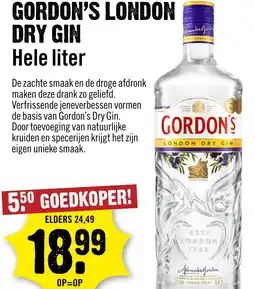 Dirck 3 Gordon's london dry gin aanbieding
