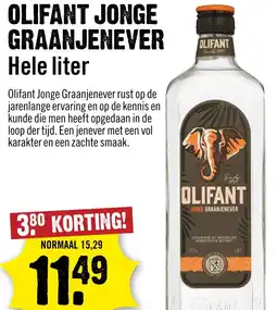 Dirck 3 Olifant Jonge Graanjenever aanbieding