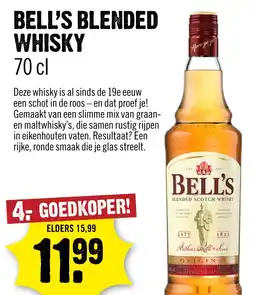 Dirck 3 Bell's blended whisky aanbieding