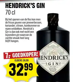 Dirck 3 Hendrick's gin aanbieding