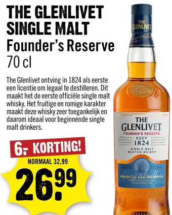 Dirck 3 The glenlivet single malt aanbieding