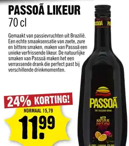Dirck 3 Passoã likeur aanbieding