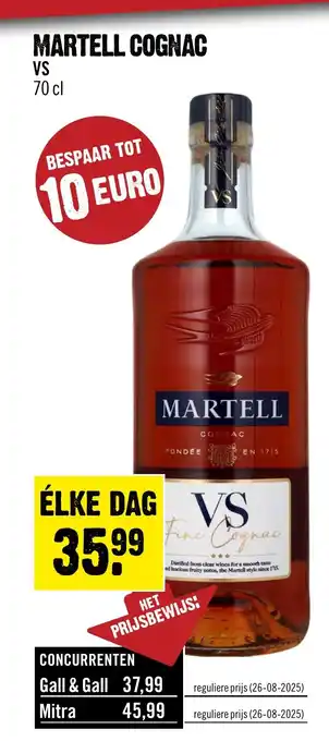 Dirck 3 Martell cognac aanbieding