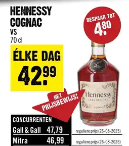 Dirck 3 Hennessy cognac aanbieding
