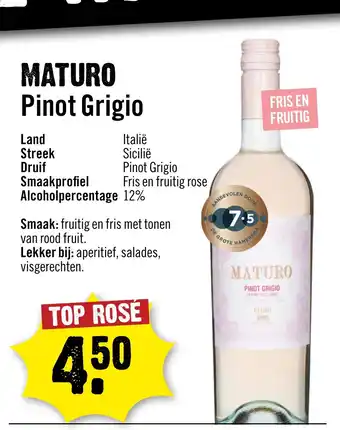 Dirck 3 Maturo pinot grigio aanbieding