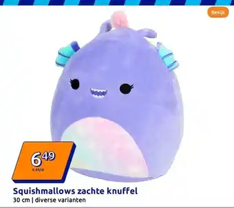 Action Squishmallows zachte knuffel aanbieding