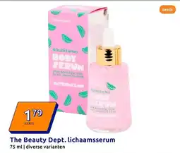 Action The Beauty Dept. lichaamsserum aanbieding