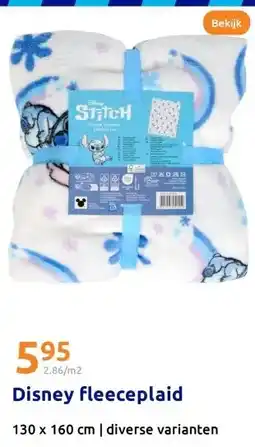 Action Disney fleeceplaid aanbieding