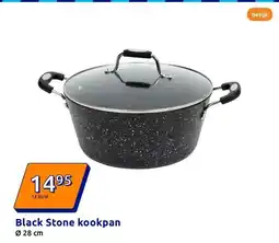 Action Black Stone kookpan aanbieding