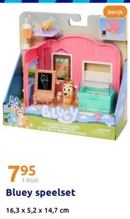 Action Bluey speelset aanbieding