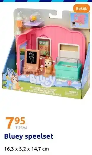 Action Bluey speelset aanbieding