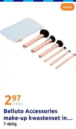 Action Belluto Accessories make-up kwastenset in etui aanbieding