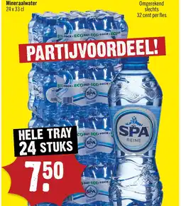Dirck 3 Mineraalwater aanbieding