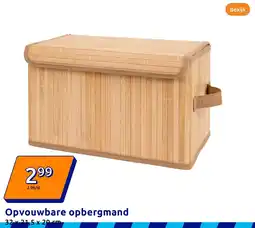 Action Opvouwbare opbergmand aanbieding