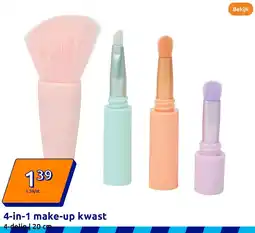 Action 4-in-1 make-up kwast aanbieding