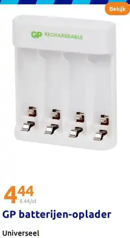 Action GP batterijen-oplader aanbieding