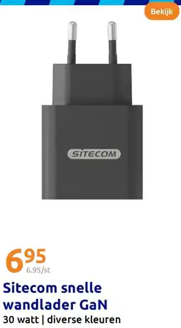 Action Sitecom snelle wandlader GaN aanbieding